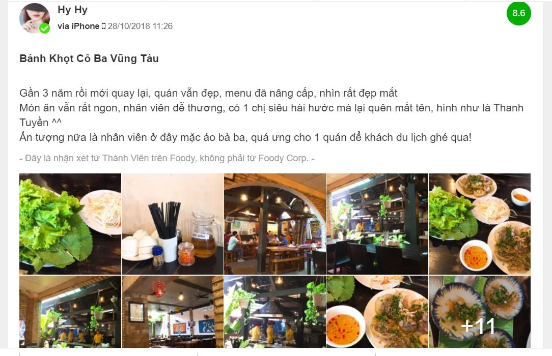 Bánh khọt Cô Ba Vũng Tàu – Món ăn dân dã đậm đà khó cưỡng