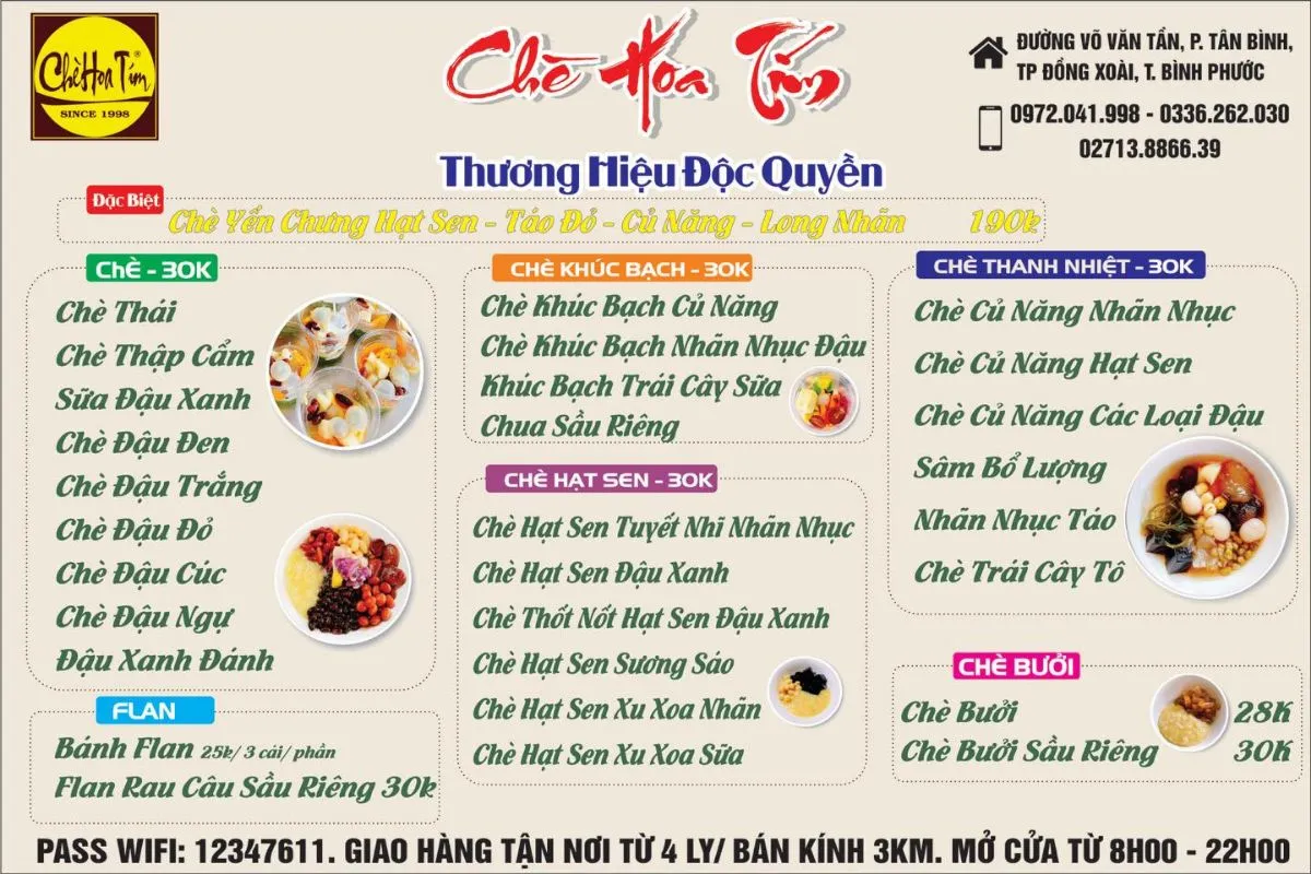 Chè Hoa Tím gây thương nhớ với hương vị đọng lại khó quên