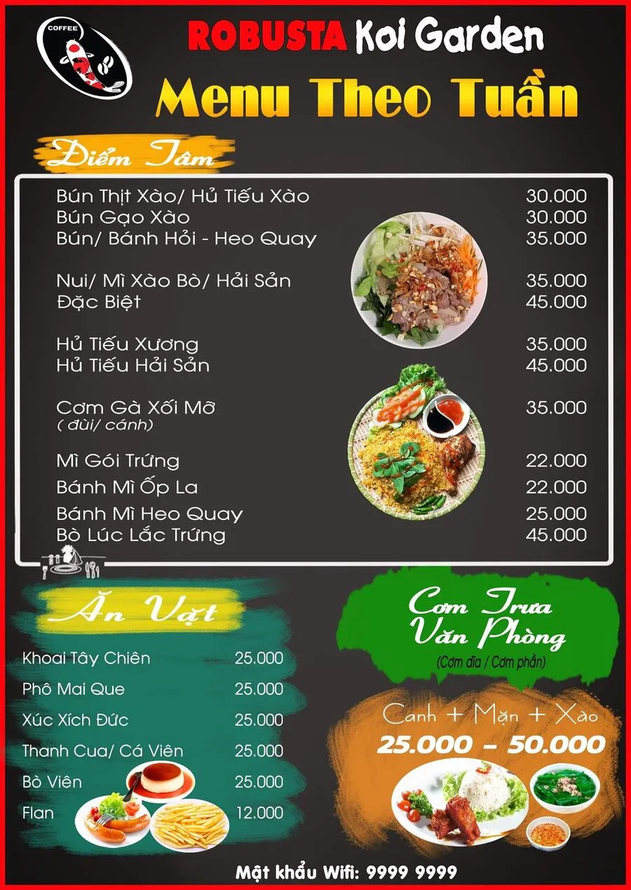 Check in Robusta Koi Garden, quán cafe có hồ cá Koi đẹp mê ly