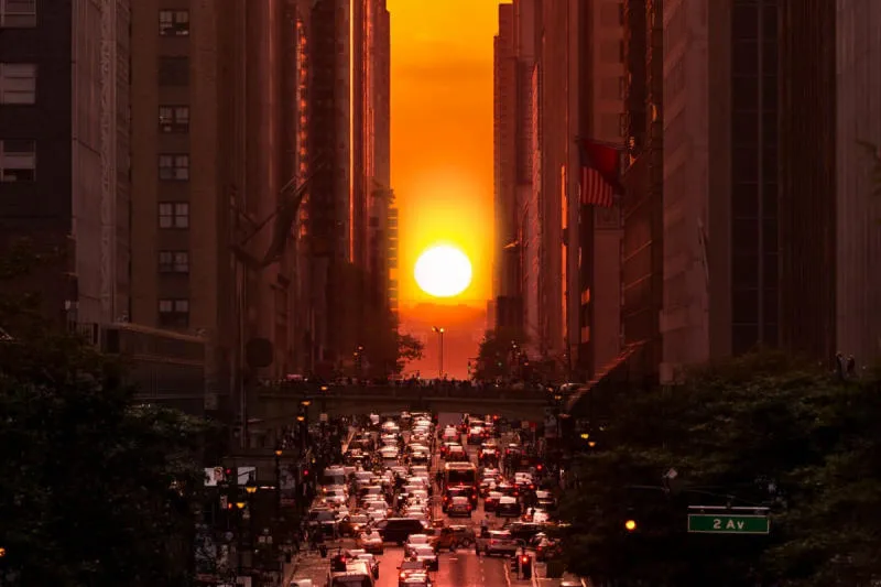 Chiêm ngưỡng sự kiện hoàng hôn Manhattanhenge đẹp tuyệt sắc