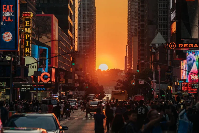 Chiêm ngưỡng sự kiện hoàng hôn Manhattanhenge đẹp tuyệt sắc