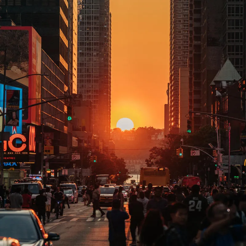 Chiêm ngưỡng sự kiện hoàng hôn Manhattanhenge đẹp tuyệt sắc