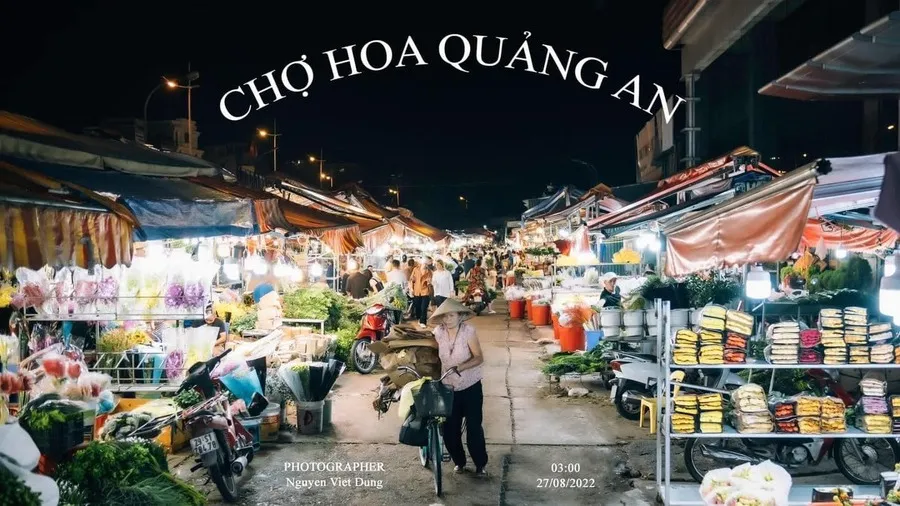 Chợ hoa Quảng An, vẻ đẹp rực rỡ khoe sắc sáng bừng thủ đô