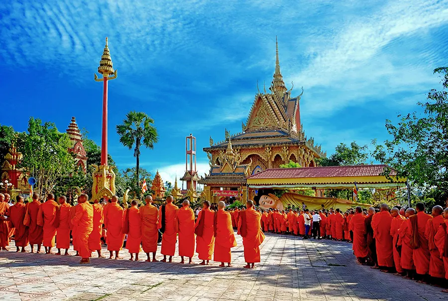 Chùa Monivongsa Bopharam, ngôi chùa Khmer độc đáo của Phật giáo Nam tông