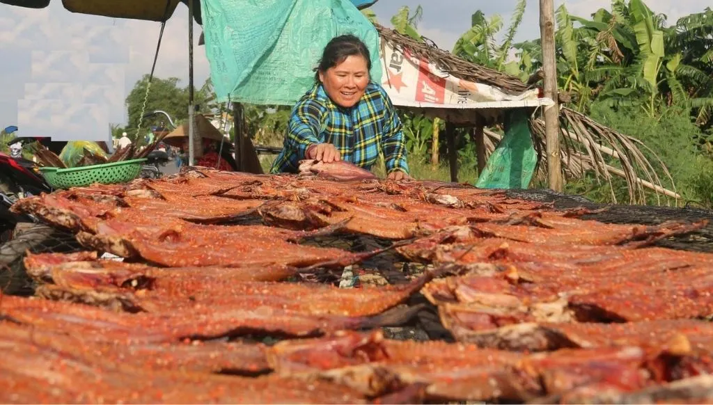 Còn gì bằng nhâm nhi món ngon đặc sản Khô cá lóc Cần Thơ