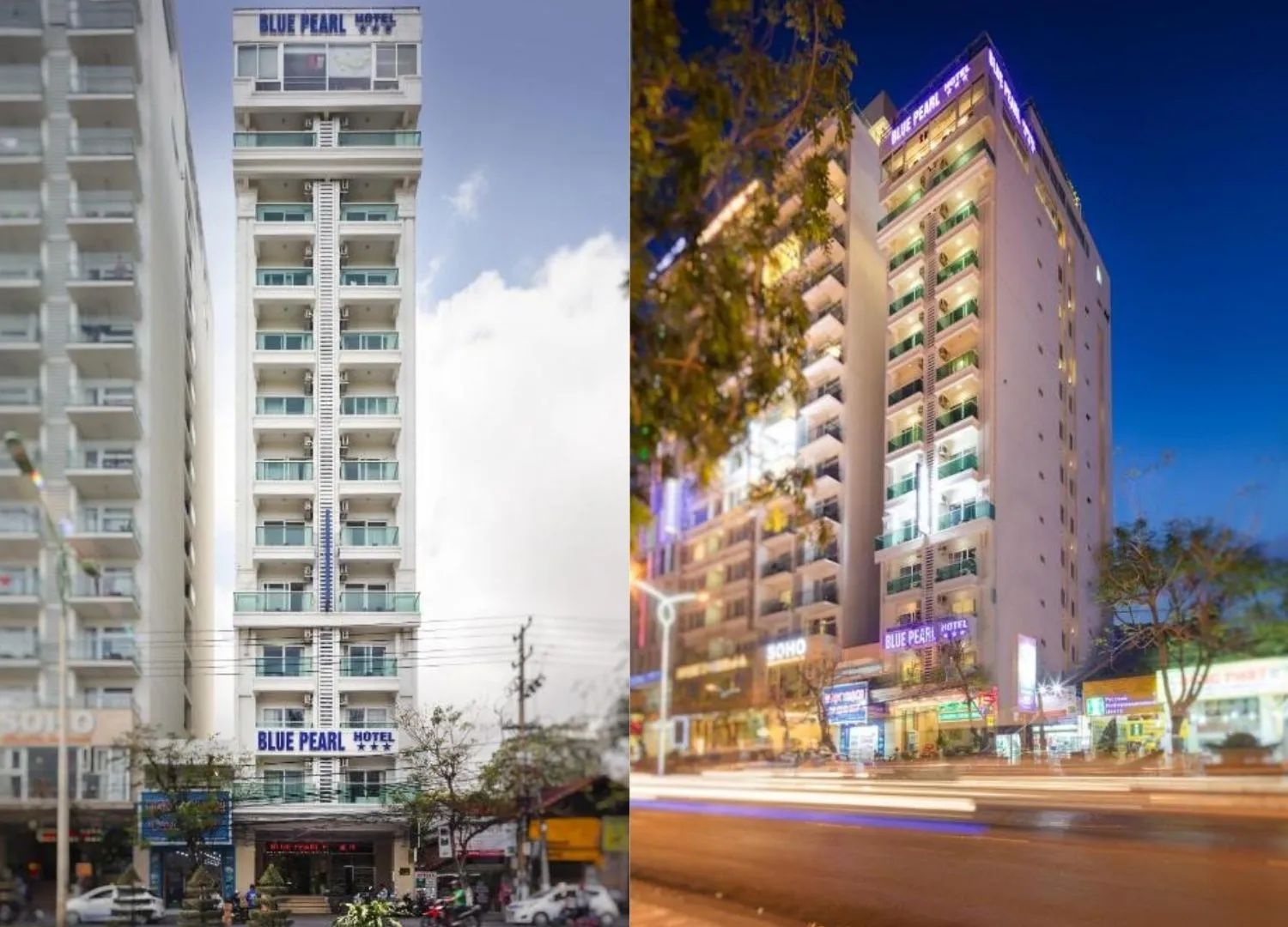 Đến Blue Pearl Hotel thưởng thức bầu trời biển xanh biếc vô tận