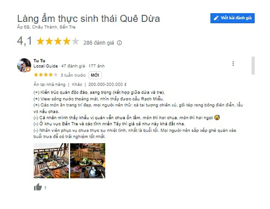 Đến làng sinh thái ẩm thực Quê Dừa Bến Tre thưởng thức đặc sản truyền thống