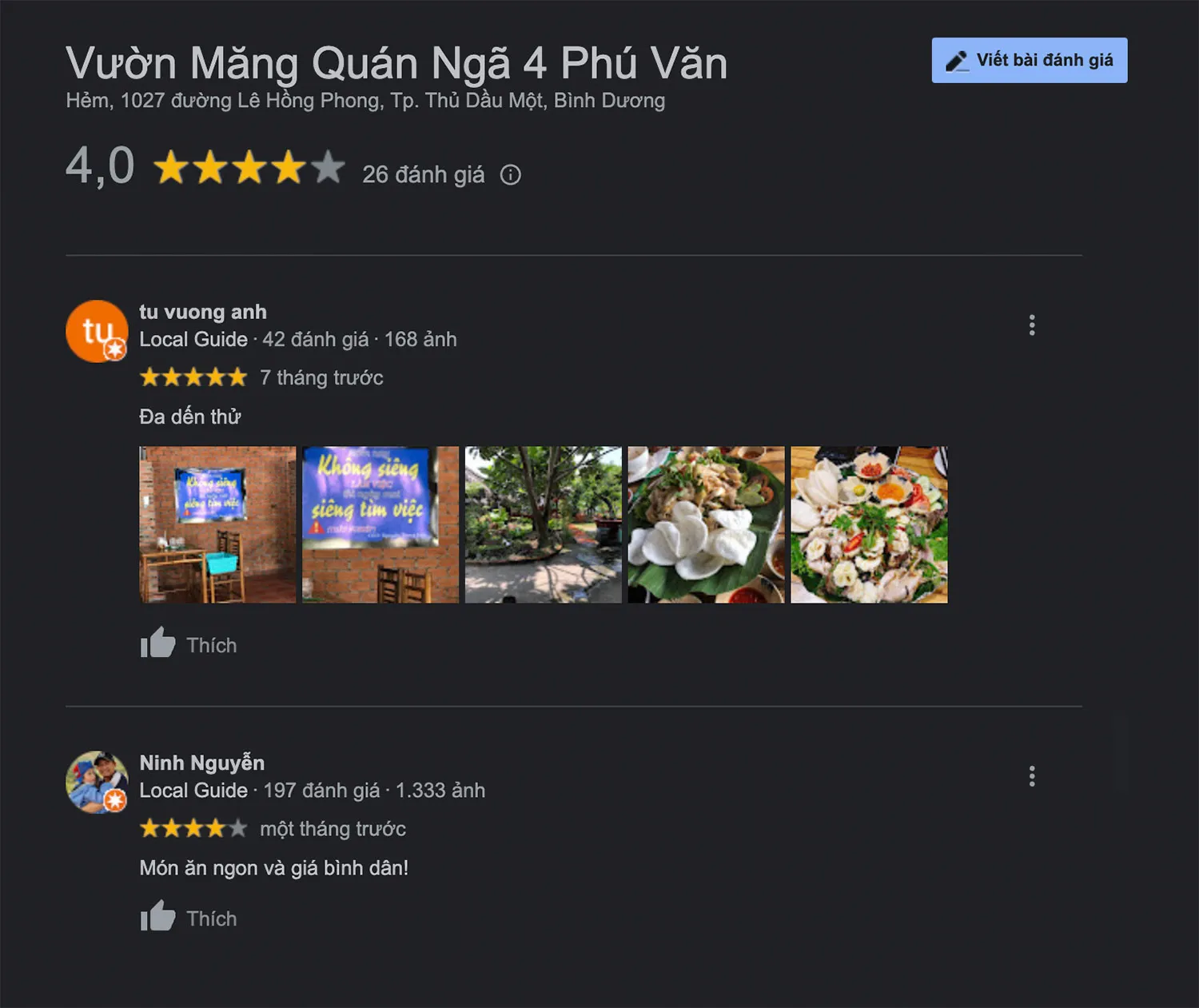 Đến Vườn Măng Quán thưởng thức ẩm thực đồng quê đặc sắc