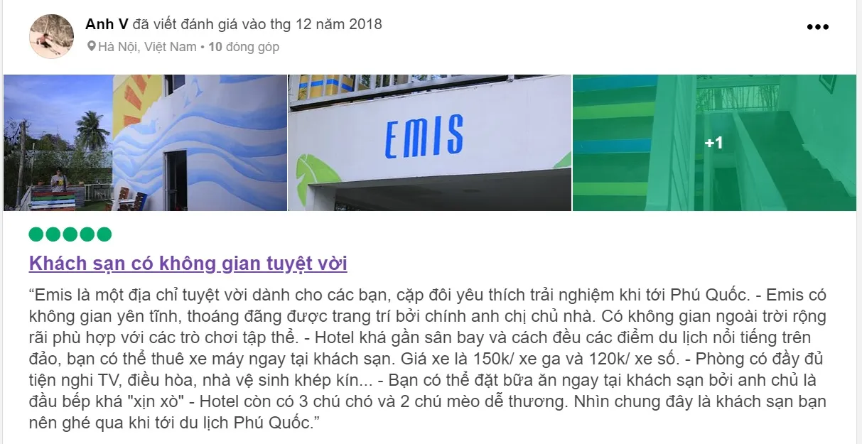 Emis Hotel Phú Quốc – Khách Sạn 2 Sao Cách Sân Bay 2km