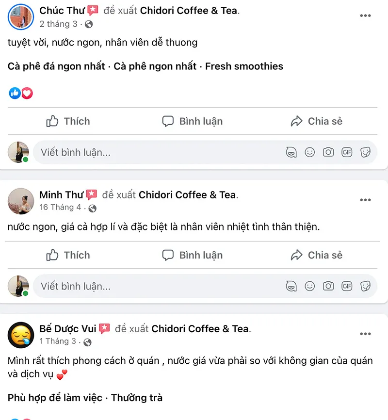 Ghé Chidori Coffee Tea nhâm nhi đồ uống thơm ngon hảo hạng