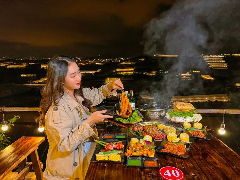 Ghé tiệm nướng Xóm Lèo thưởng thức BBQ, ngắm hoàng hôn cực chill