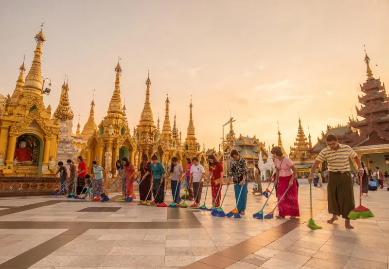 Hành trình khám phá chùa Vàng Myanmar linh thiêng bậc nhất