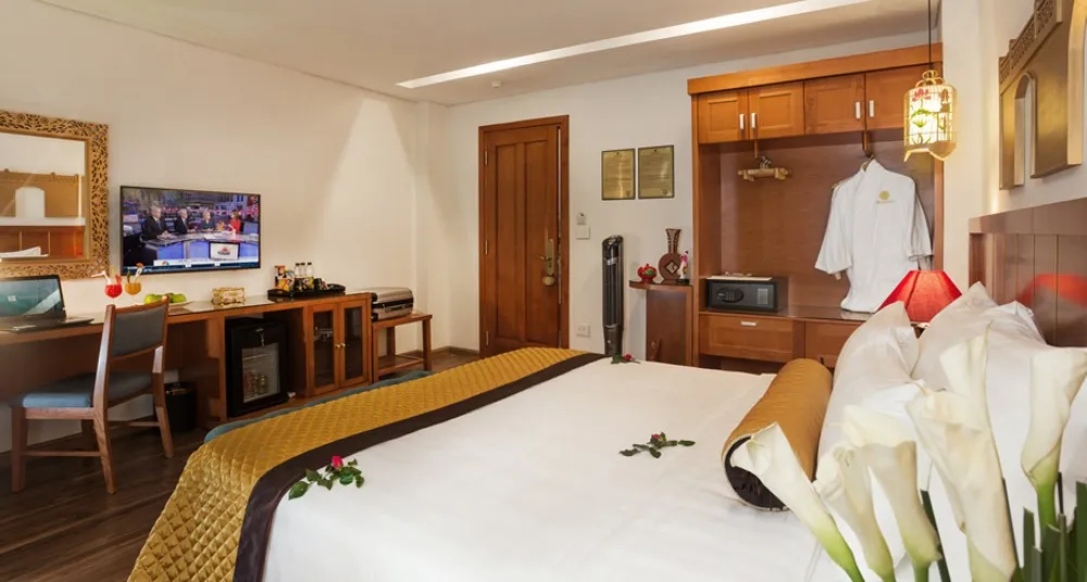 Hanoi Golden Holiday Hotel, sở hữu nét đẹp ấn tượng nhờ thiết kế hoài cổ