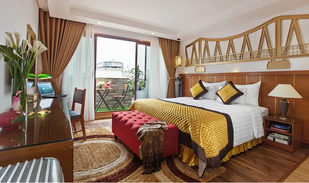 Hanoi Golden Holiday Hotel, sở hữu nét đẹp ấn tượng nhờ thiết kế hoài cổ