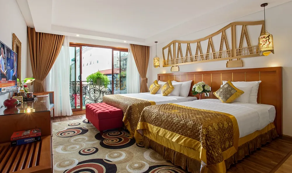 Hanoi Golden Holiday Hotel, sở hữu nét đẹp ấn tượng nhờ thiết kế hoài cổ