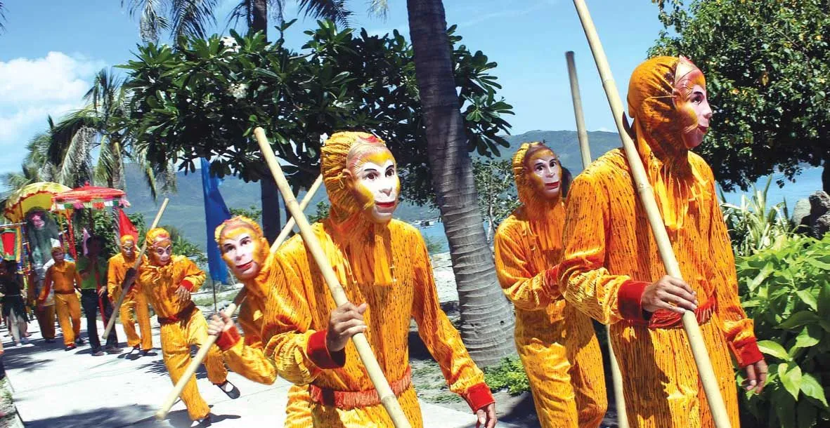 Hòa mình vào những hoạt động vui chơi náo nhiệt tại Lễ hội hoa quả sơn ở đảo Khỉ