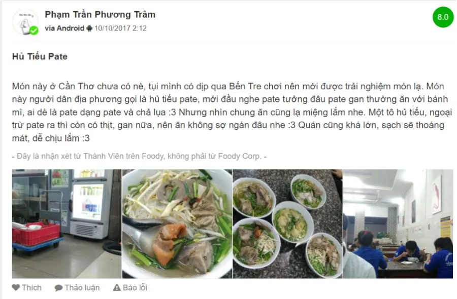 Hủ Tiếu Pate độc lạ, ngon ngất ngây tại xứ sở dừa