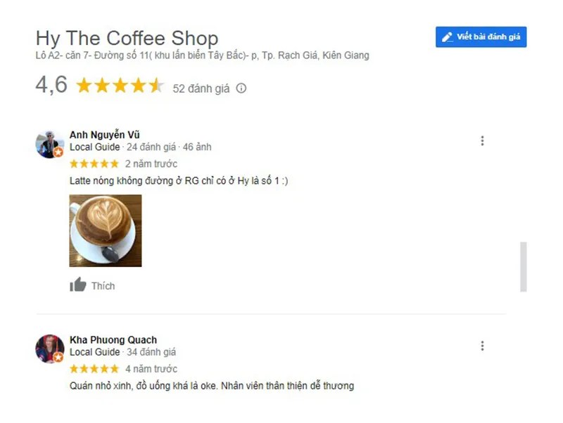 Hy the coffee shop và không gian cà phê trẻ trung, hiện đại