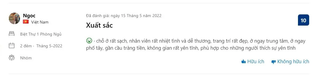 Khách sạn Hue Riverdide Villa, đem đến cho bạn một điểm lưu trú bình yên