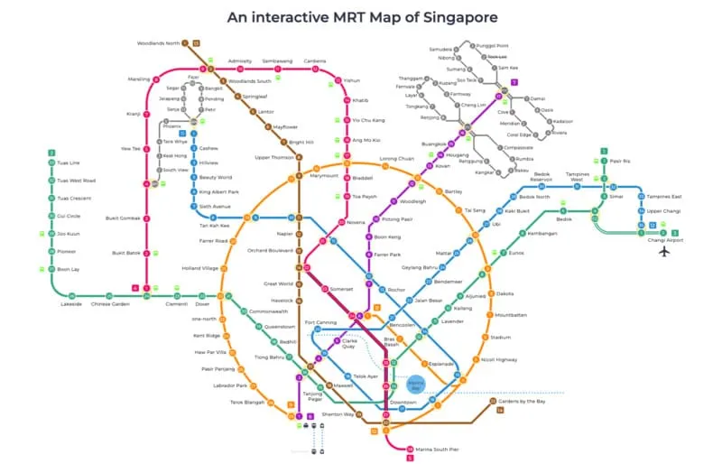 Khám phá hệ thống MRT cực hiện đại tại Singapore