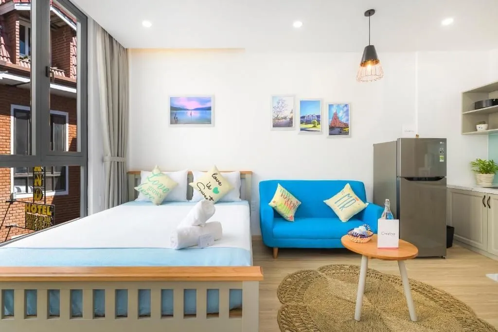 Không gian nhẹ nhàng ấm cúng của MayMay Da Lat Apartments