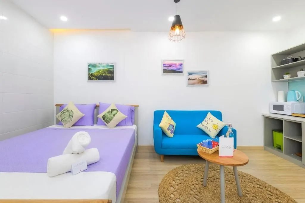 Không gian nhẹ nhàng ấm cúng của MayMay Da Lat Apartments