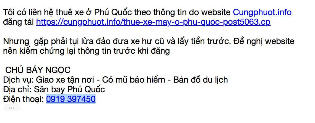 Kinh nghiệm thuê xe máy ở Phú Quốc tự túc