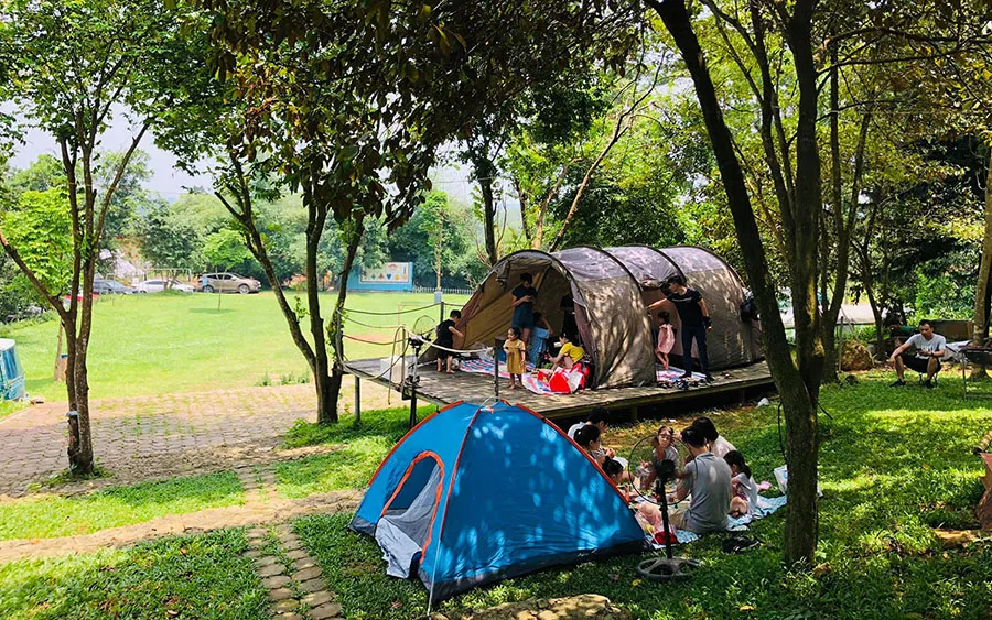 Mách bạn địa điểm camping Hà Nội cực chill cho dịp cuối tuần