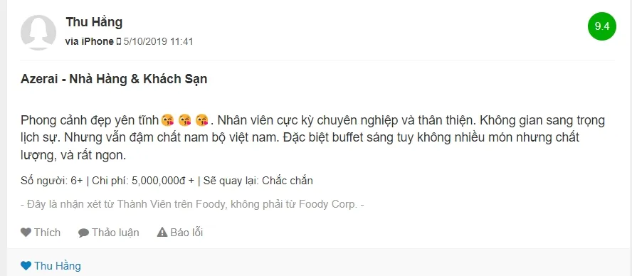 Một thoáng bình yên tại nhà hàng The Café Resort Azerai Cần Thơ