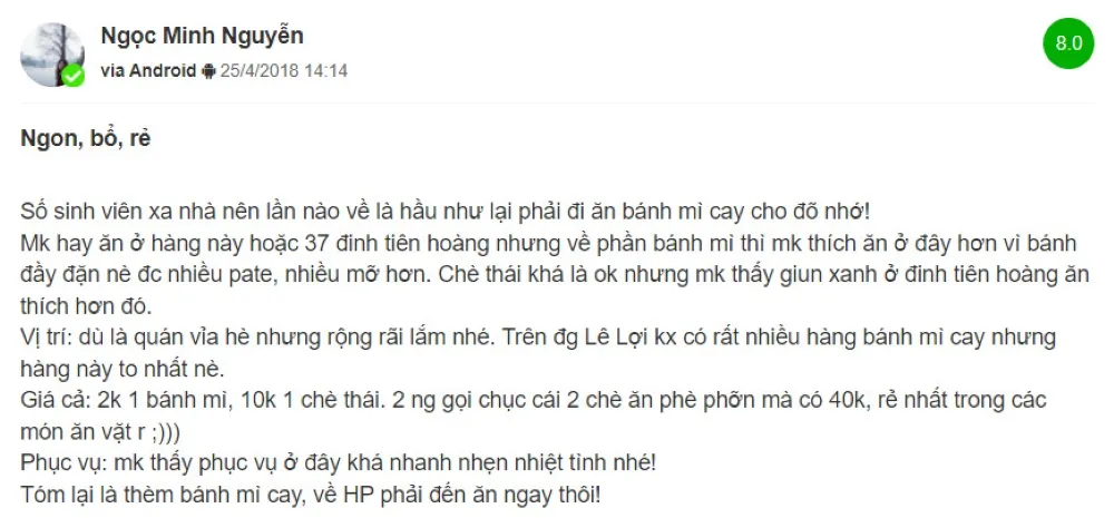 Ngất ngây với Bánh mì cay Bà Già Hải Phòng chỉ từ 2.000 đồng một ổ