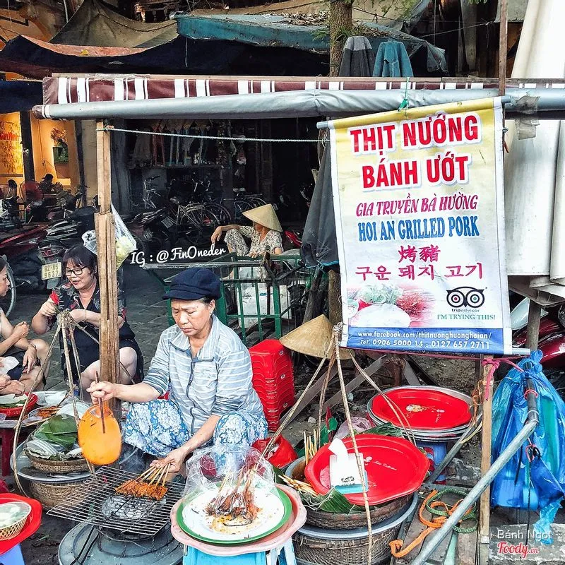 Ngon khó cưỡng món bánh ướt cuốn thịt nướng Hội An