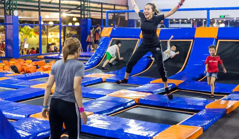 Oanh tạc Jump Arena quận 7 với những trò chơi bạt nhún siêu thú vị