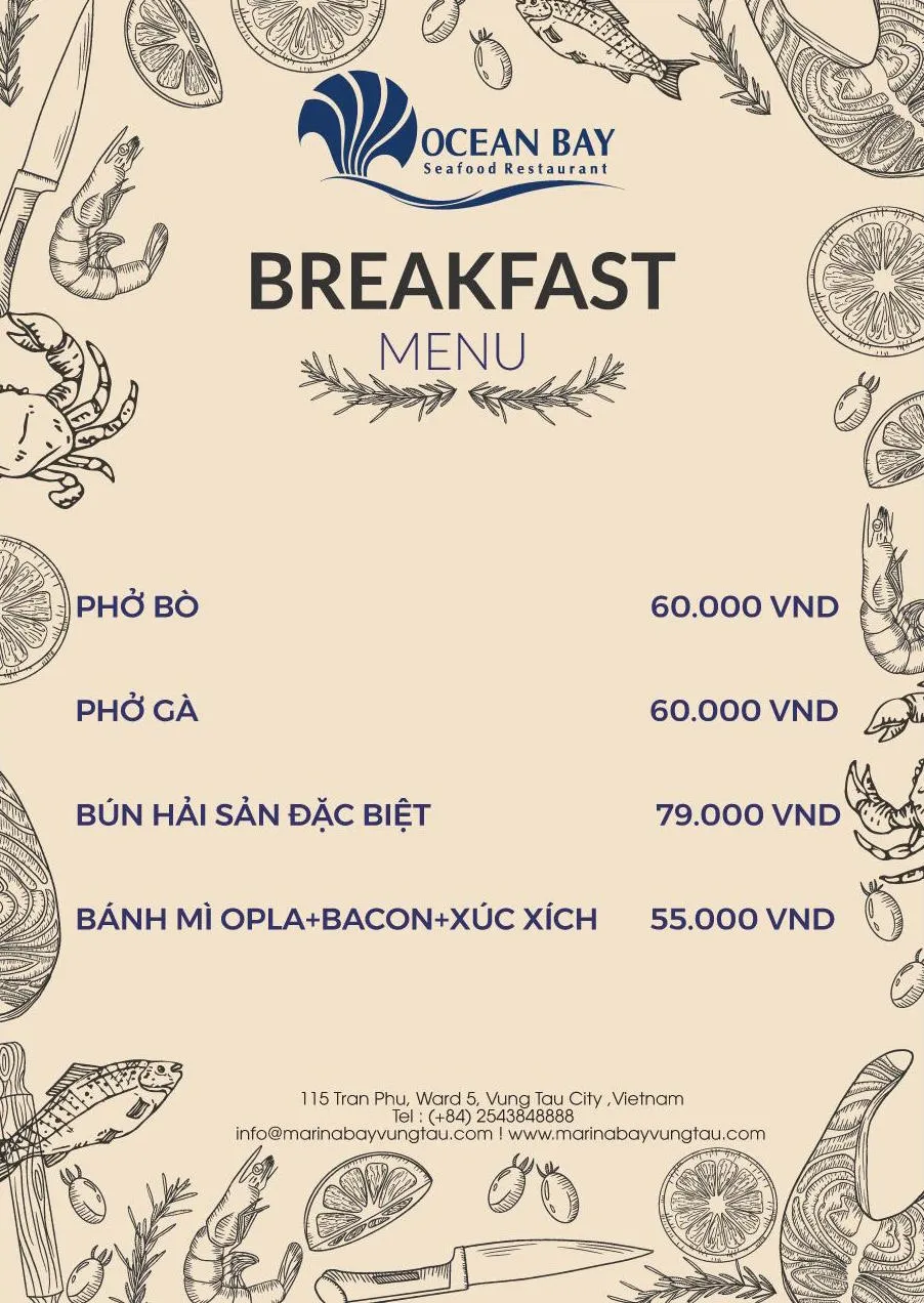 Ocean Bay Seafood Restaurant – Nhà hàng nên ghé qua khi đến Vũng Tàu