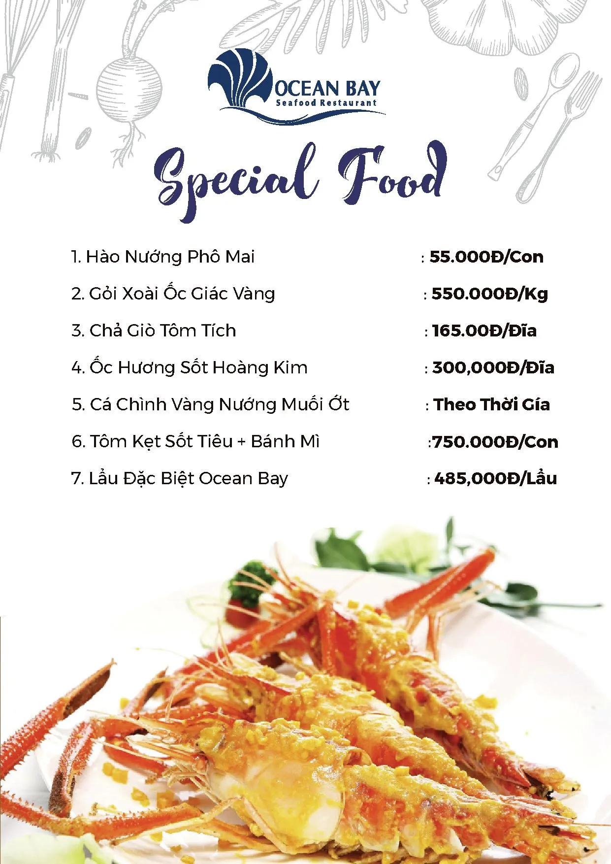 Ocean Bay Seafood Restaurant – Nhà hàng nên ghé qua khi đến Vũng Tàu