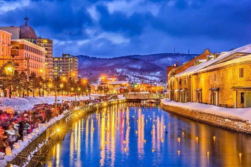 Otaru thành phố cảng duyên dáng ở Hokkaido Nhật Bản