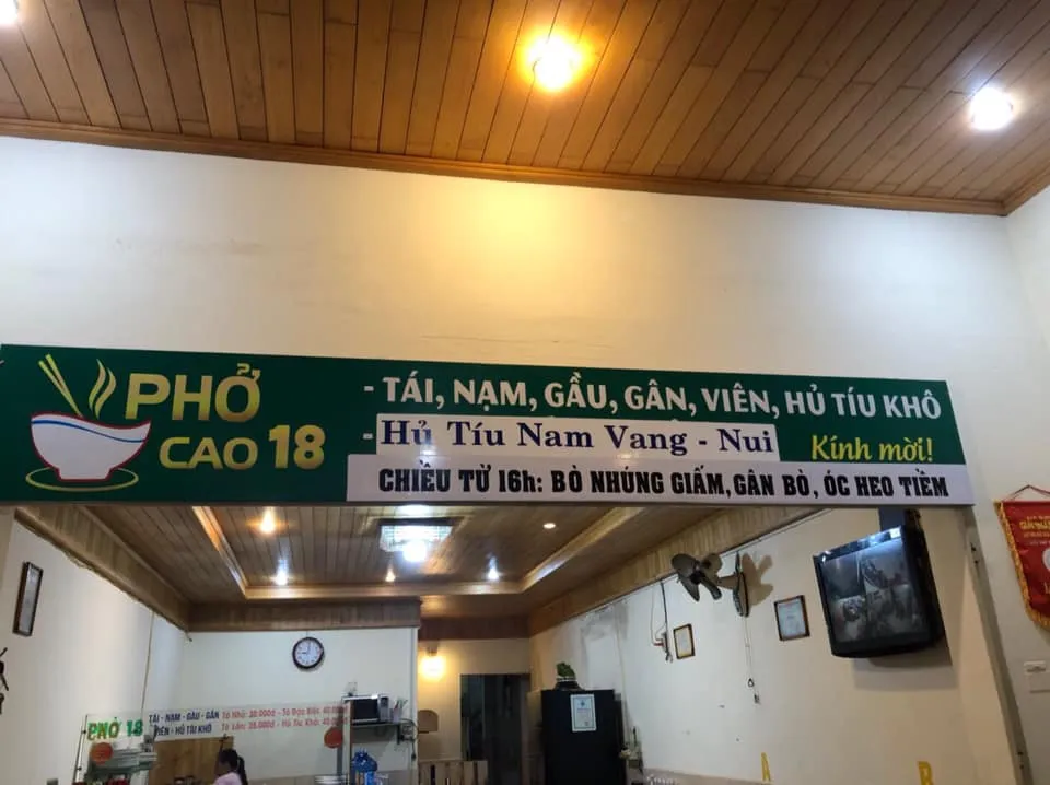 Phở cao 18 với hương vị thơm ngon khiến bao thực khách thương nhớ