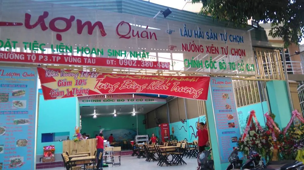 Quán ăn hải sản 7 Lượm – Không gian ăn uống siêu to khổng lồ giữa trung tâm Vũng Tàu