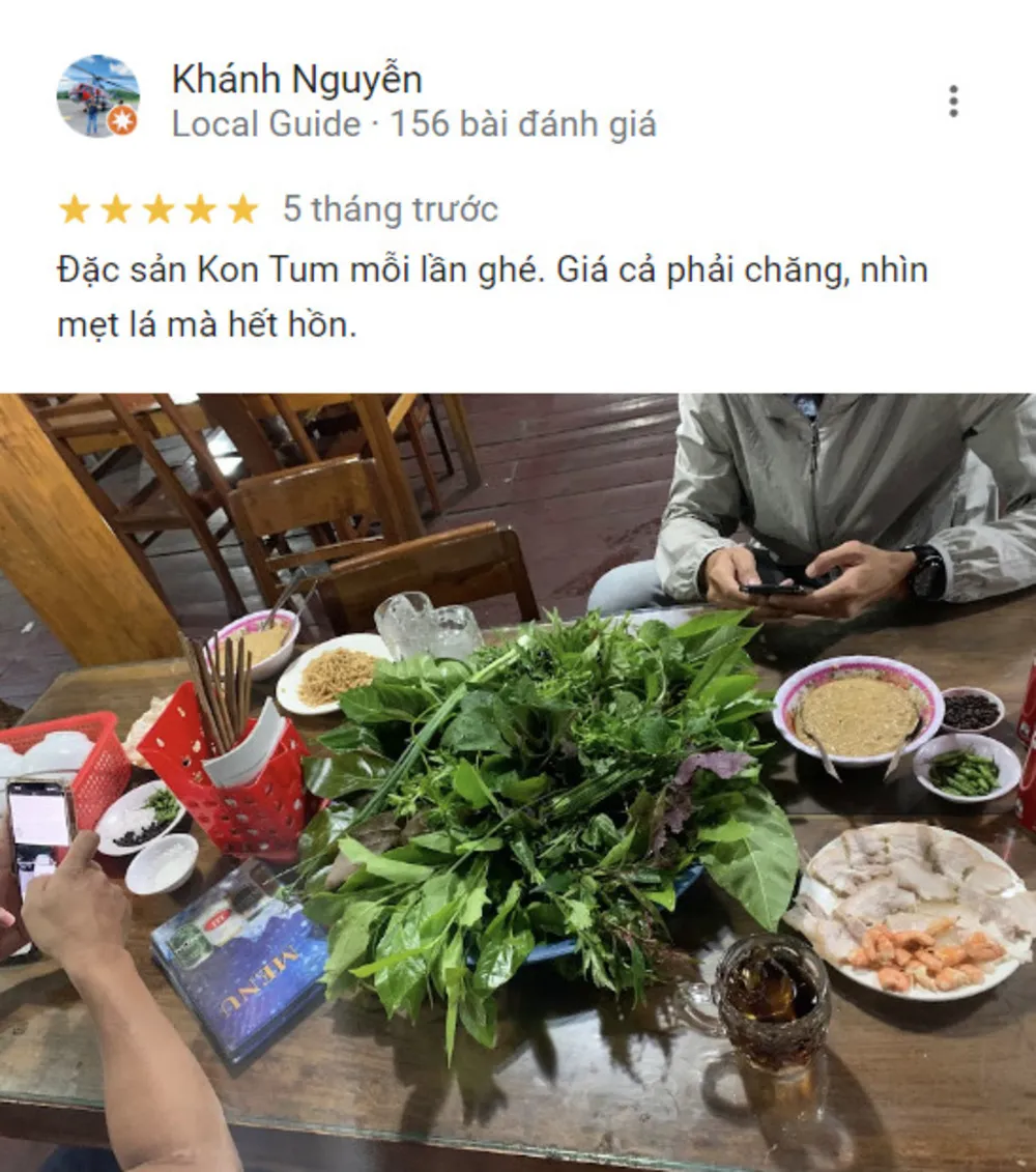 Quán Gỏi Lá Yến Vy trứ danh tại Kon Tum