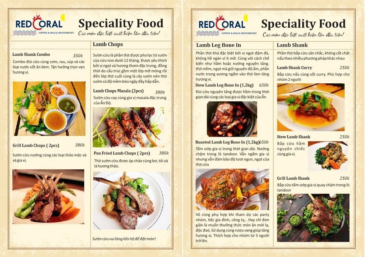 RedCoral Halong Halal Restaurant – Không gian ẩm thực Trung Đông đầy mới lạ tại Hạ Long