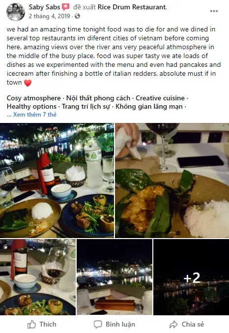 Rice Drum Restaurant Hoi An – Steak house cao cấp phục vụ món bò tơ chất lượng nhất Hội An