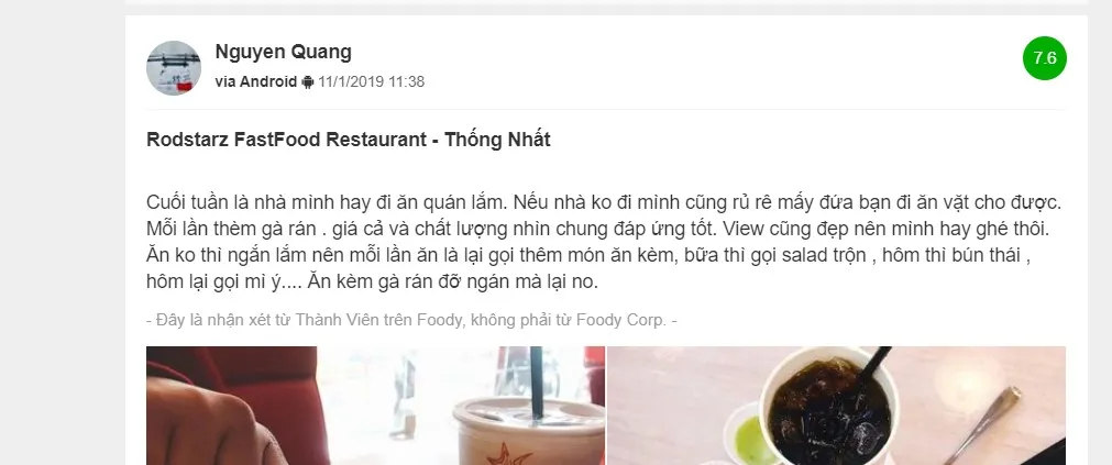 Rodstarz FastFood Vũng Tàu – Cửa hàng thức ăn nhanh mang hương vị truyền thống