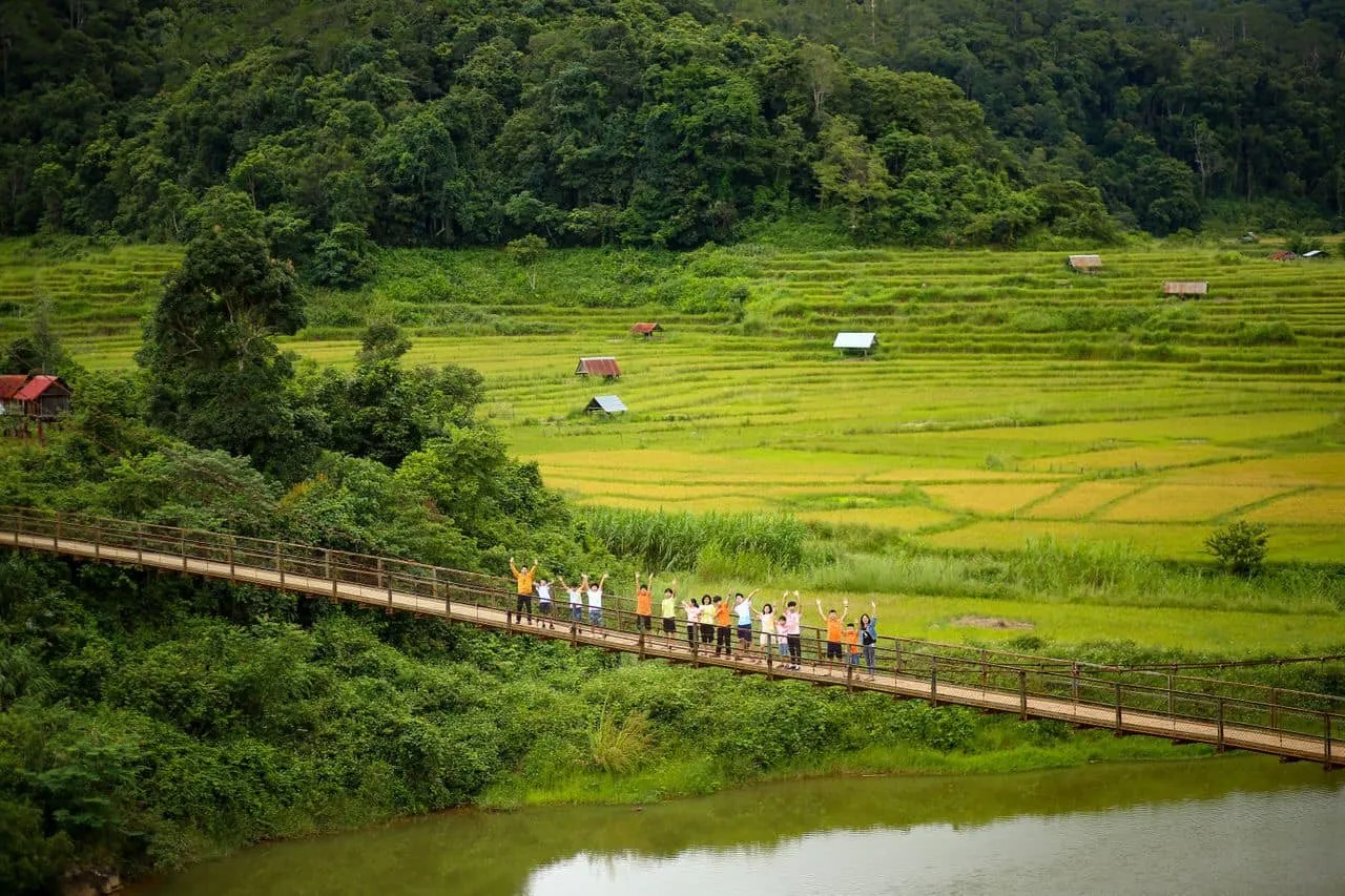 Ruộng bậc thang làng Kon Tu Rằng bình yên trên cao nguyên thơ mộng