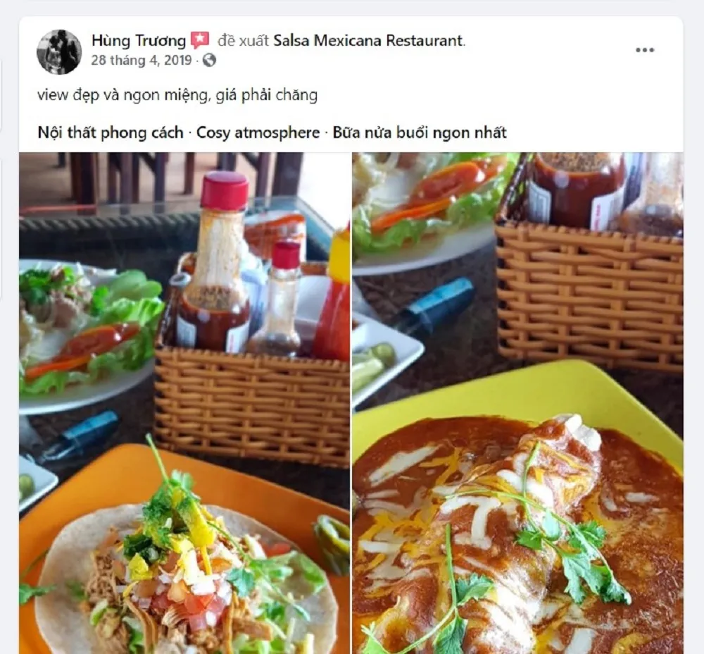 Salsa Mexicana Restaurant – Nhà hàng với phong cách ẩm thực mang đậm chất Mexico