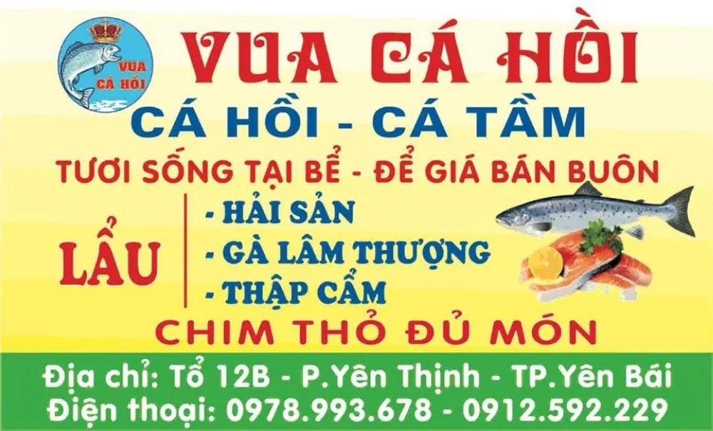 Sao còn chưa ghé Nhà hàng vua cá hồi Yên Bái team mê hải sản ơi