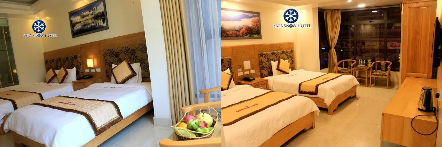 Sapa Snow Hotel – Khám phá không gian khách sạn 3 sao ngay trung tâm Sapa giá siêu yêu