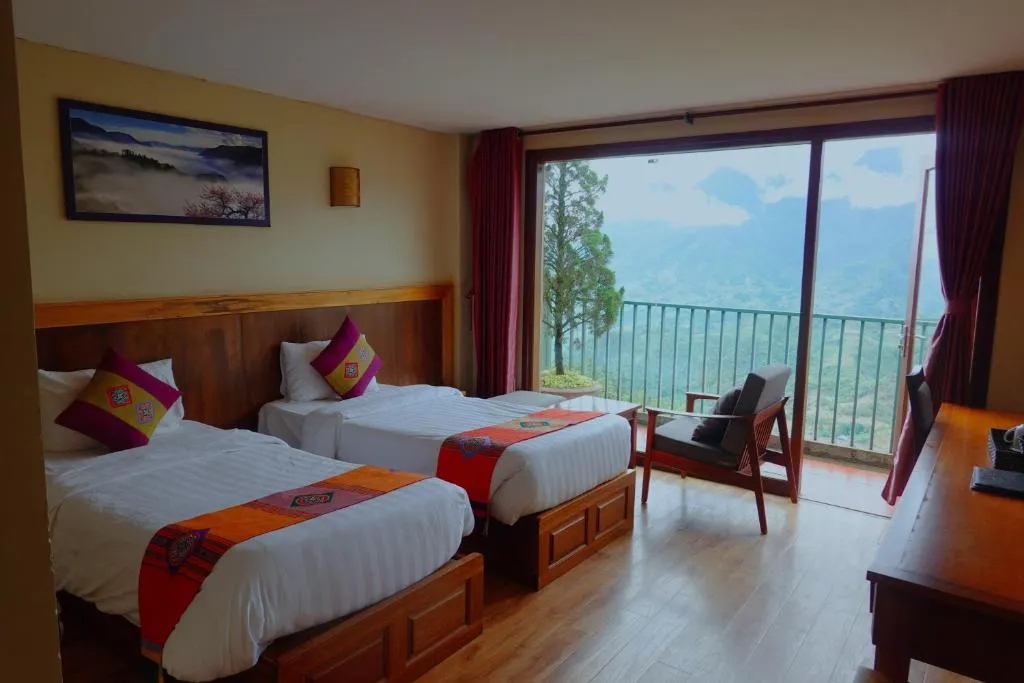 Sapa Vista Hotel – Choáng ngợp khách sạn 3 sao có view đồi núi hùng vĩ và ruộng bậc thang mướt xanh ở Sapa