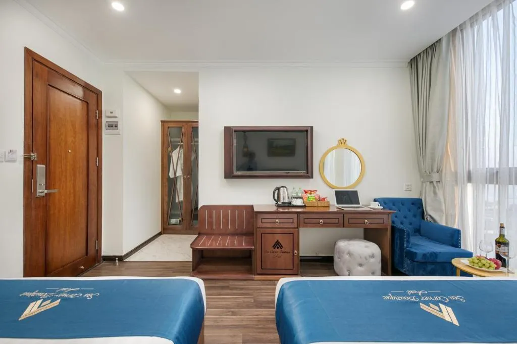 Sea Corner Boutique Hotel and Apartment khiến bạn chìm đắm vào không gian xanh đại dương