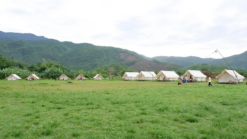 Set kèo cùng hội bạn thân tại khu cắm trại sông Yên Retreat Đà Nẵng