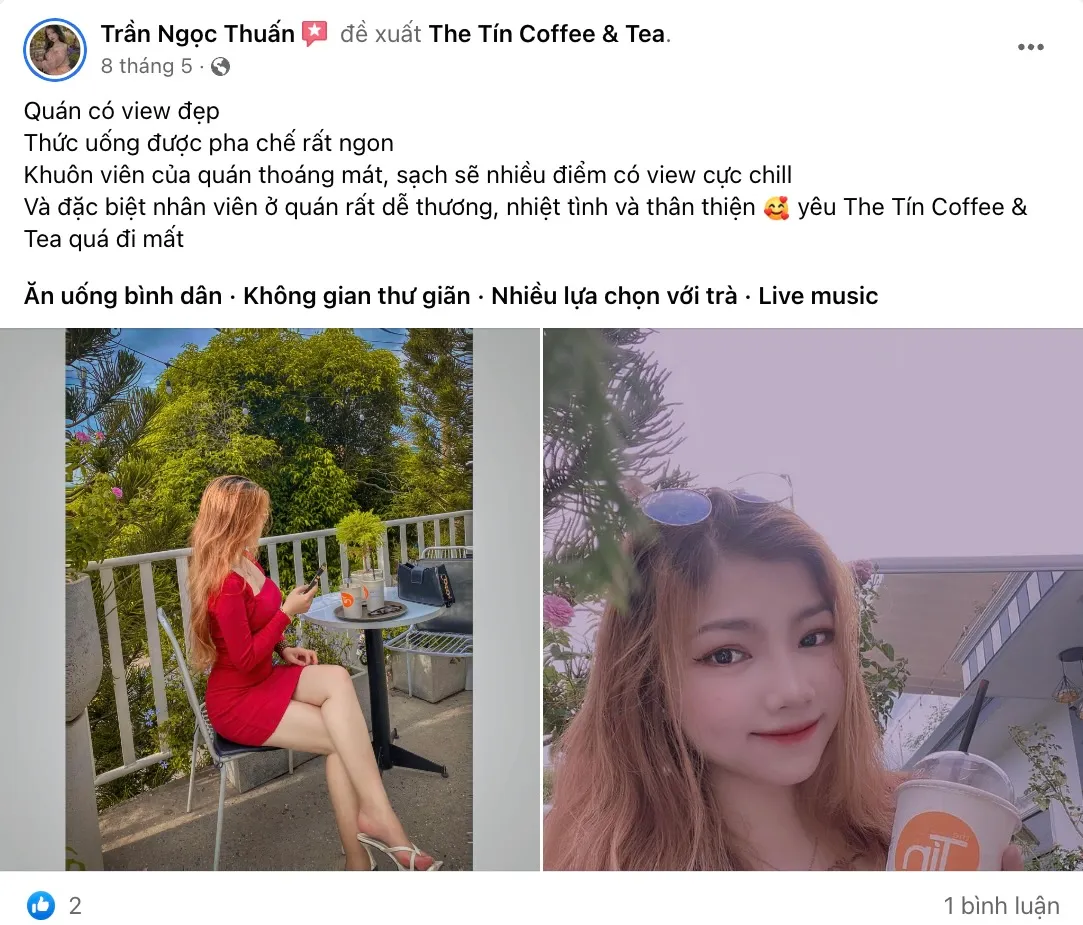 Sống ảo tại The Tín Coffee Tea, quán cà phê Bình Dương view đẹp nức tiếng