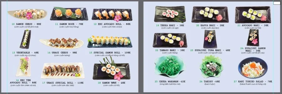 Sushi băng chuyền Sister, thưởng thức ẩm thực chuẩn vị xứ sở hoa anh đào